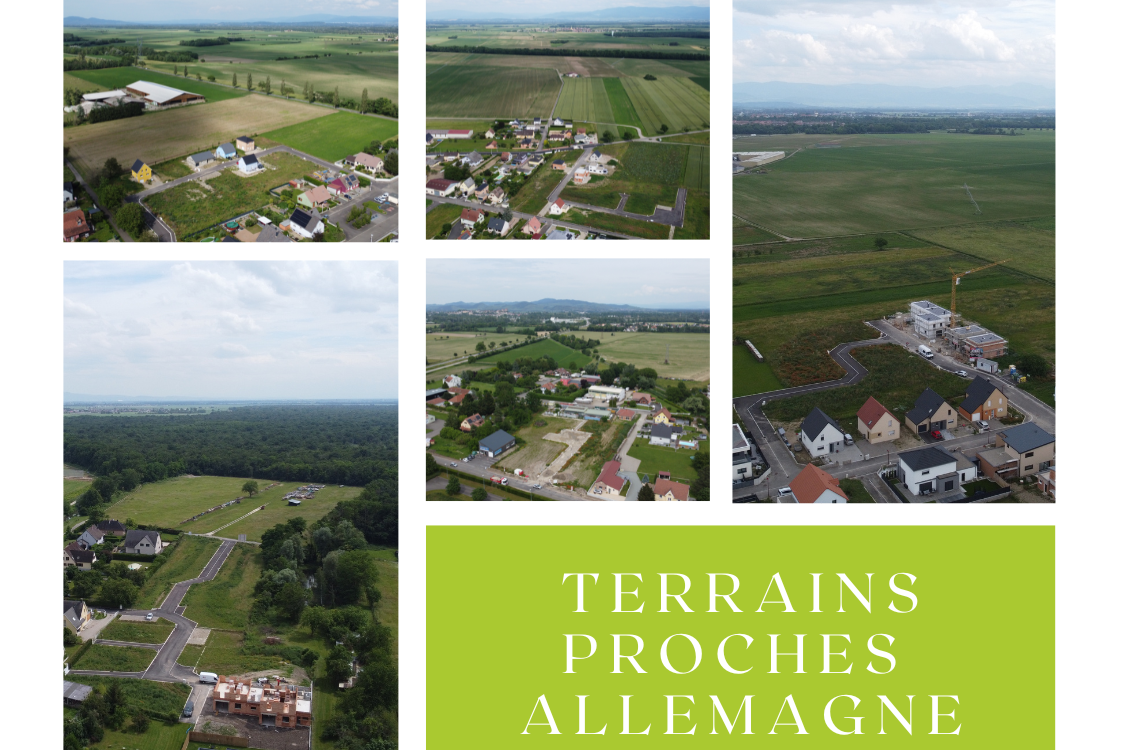 Terrains constructibles à vendre proches Allemagne Wittelsheim