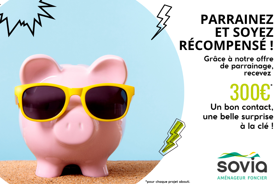 Parrainer un projet de terrain viabilis&eacute; et constructible et recevoir 300 &euro; Wittelsheim